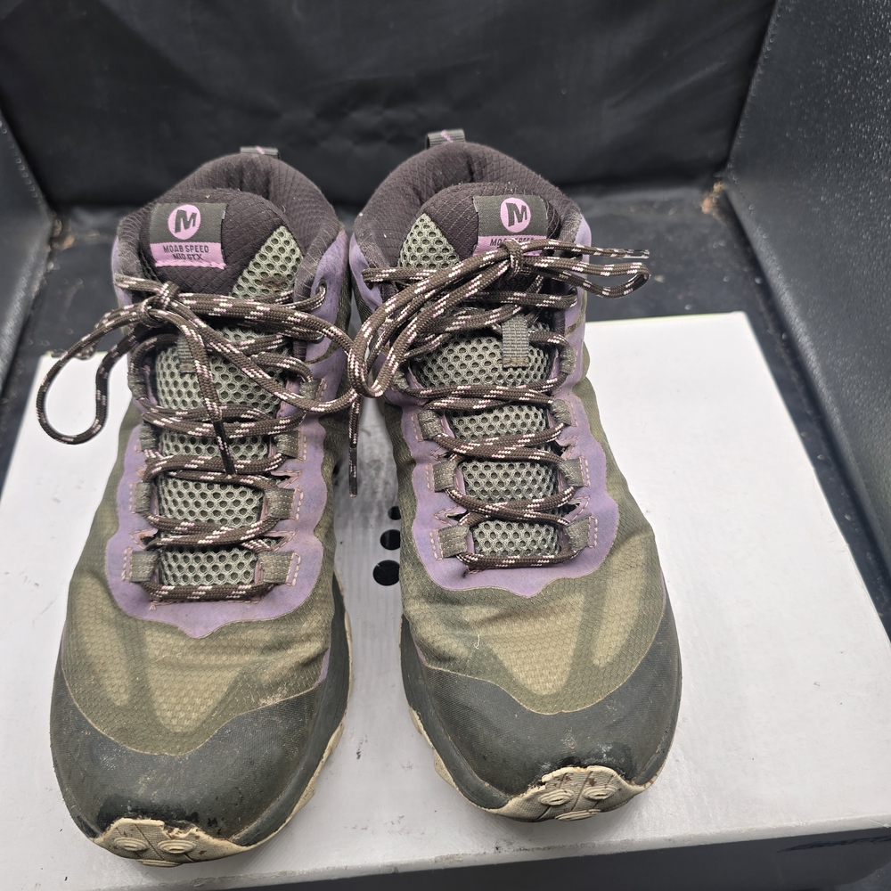 Merrell Women's Athletic Shoes - Olive and‎ Purple